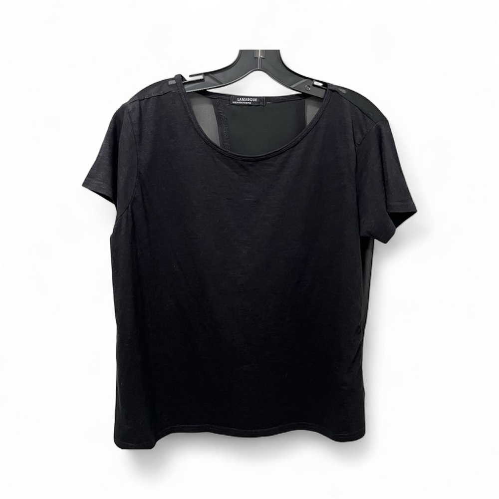 Lamarque Black Short Sleeve Top